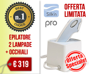 Banner Promozione Silk'n Pro 2012 a 319 Euro