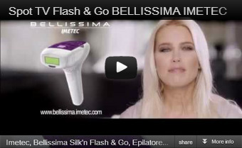 video spot tv imetec bellissima flash & GO Valeria Mazza