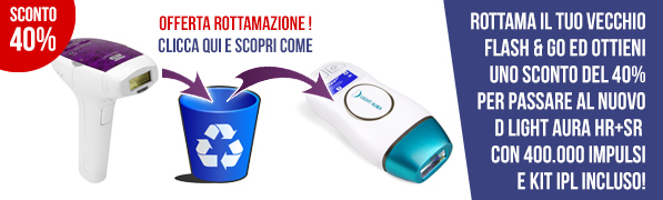 banner rottamazione sconto flash & go D Light aura