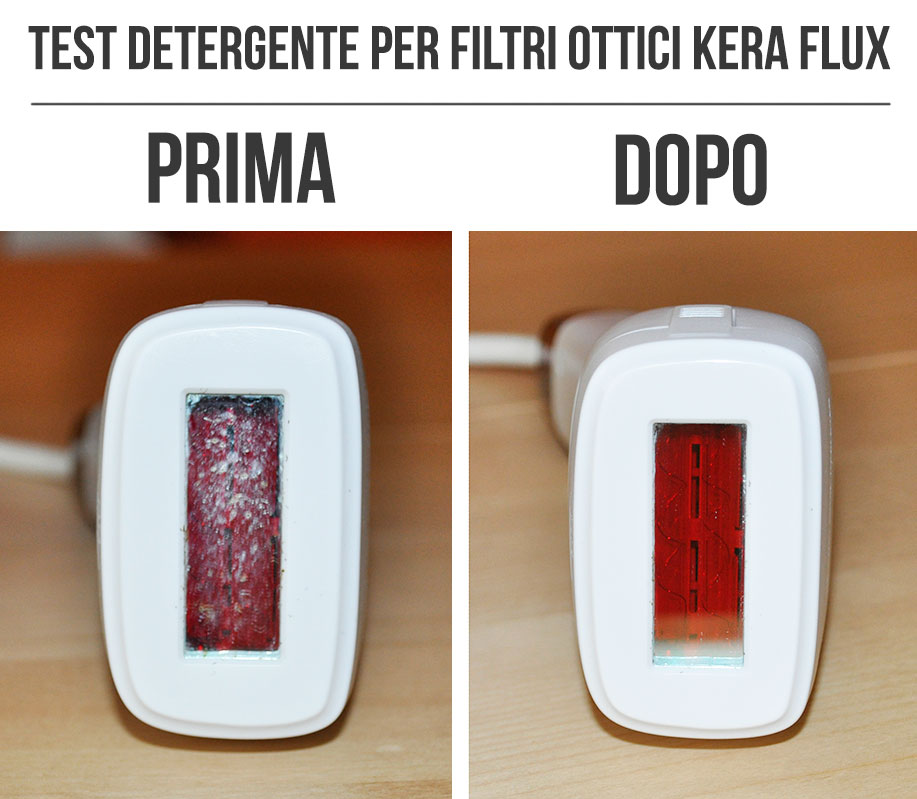 Kera Flux prima e dopo